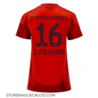 Bayern Munich Joao Palhinha #16 Maglia Gara Casa Repliche 2024-25 Donna Maniche Corte